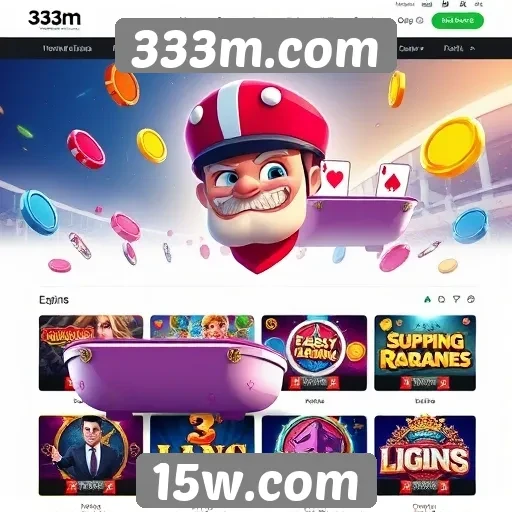 Experiência de jogos online no site 333m.com
